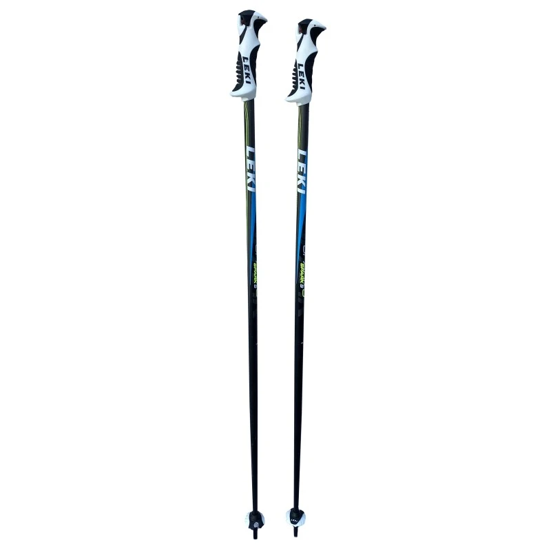 Bâtons De Ski Leki Spark S White Blue Neon Yellow 4 Bâtons De Ski Leki Spark S White Blue Neon Yellow – Image 2