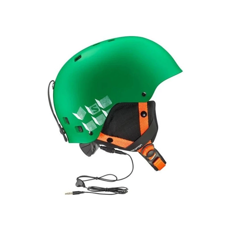 Casque De Ski Salomon Jib Audio Green Matt 3 Casque De Ski Salomon Jib Audio Green Matt