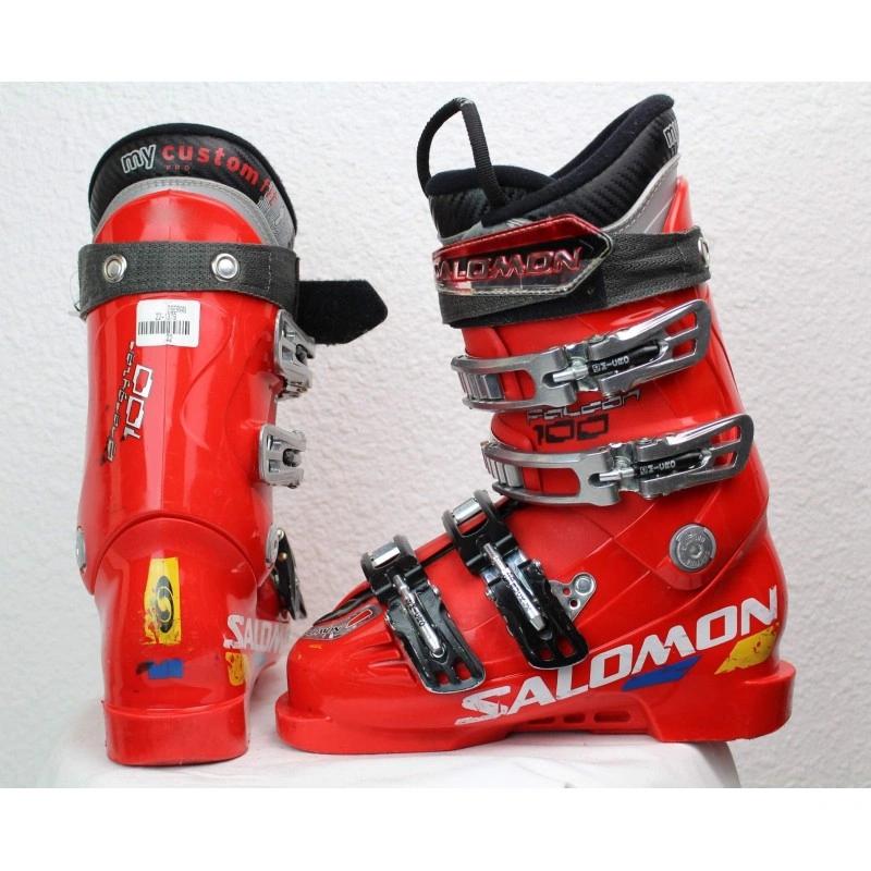 Chaussures De Ski Salomon Falcon 100 Rouge 4 Chaussures De Ski Salomon Falcon 100 Rouge – Image 2