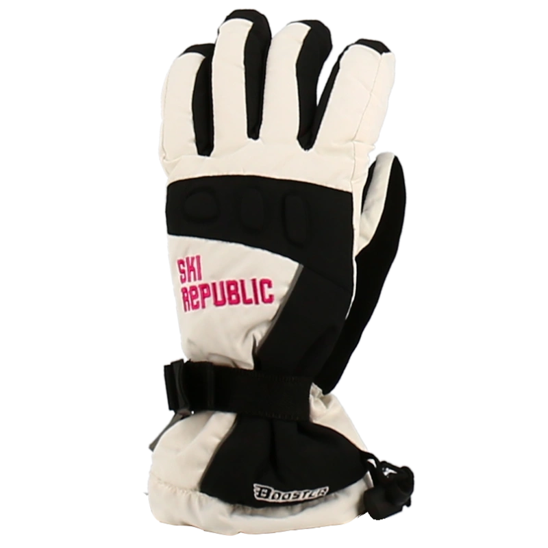 Gants De Ski Booster Ski Republic Blanc / Noir 3 Gants De Ski Booster Ski Republic Blanc / Noir