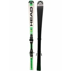 Pack Ski Junior Head Supershape LR Vert + Fixations -Head || Rossignol || Salomon Soldes pack ski junior head supershape lr fixations 1